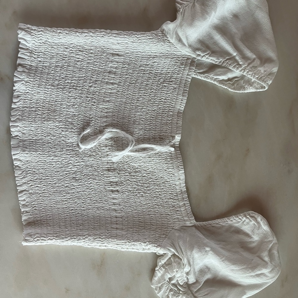 Wilfred White Short Sleeve Top
